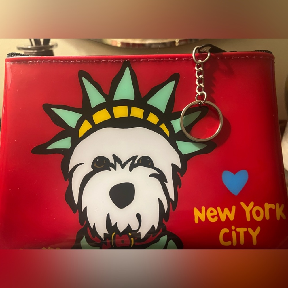 Marc Tetro Ref Liberty Westie Zipper Pouch clutch